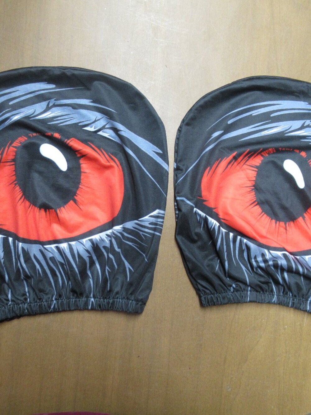 Fabric Monster Eyes Automobile Headrest Covers
